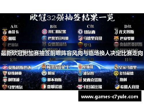 最新欧冠附加赛抽签前瞻阵容风向与临场换人决定比赛走向